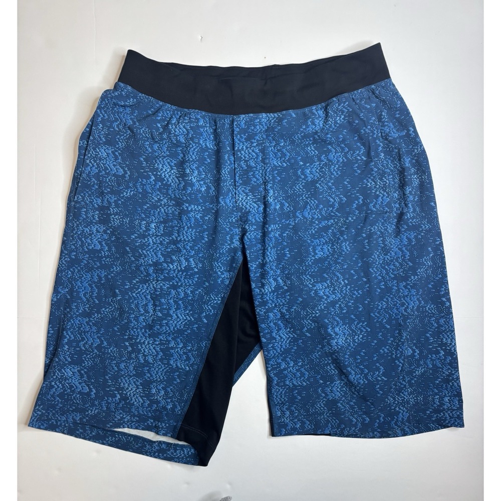 Lululemon T.H.E. The Hybrid Engineered 9" Shorts Men's Size Small Blue Athletic